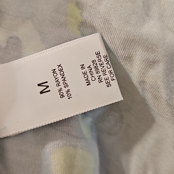 Aqua green leopard ptint ls knit asymmetrical tunic w pockets - Picture 8 of 9